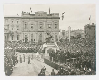 Item #108939 Three large vintage photographs of the unveiling of the South African War Memorial,...