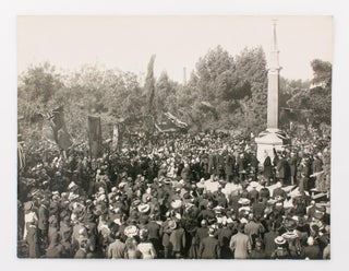 Item #108942 A large vintage photograph of the unveiling of the monument to Colonel William Light...