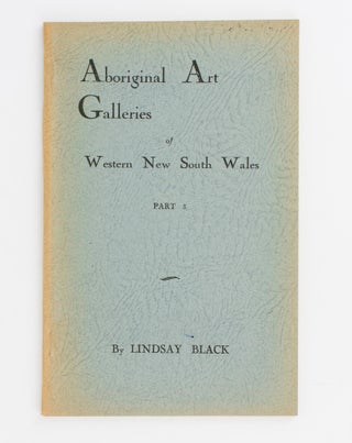 Item #109065 Aboriginal Art Galleries of Western New South Wales. Part 3. Lindsay BLACK