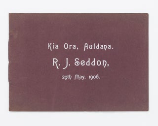 Item #109151 Auldana Vineyards, South Australia. Souvenir Visit of The Right Hon. R.J. Seddon,...