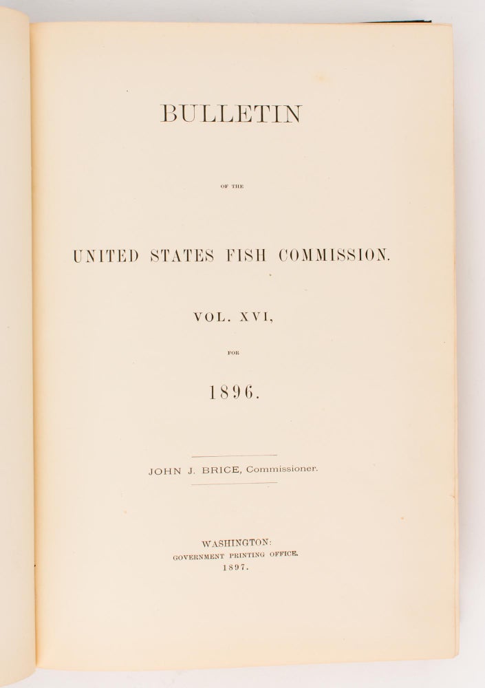 Item #109280 The Russian Fur Seal Islands. [Contained in] 'Bulletin of the United States Fish Commission', Volume XVI [16], for 1896. Leonhard STEJNEGER.