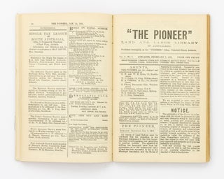 'The Pioneer'. Land and Labor Library of Australasia. Volume I, Number 1, 1 November 1890 to Volume I, Number 13, 18 April 1891