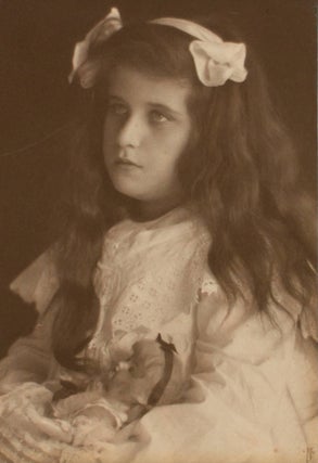 Item #109727 Portrait of Guenn Benda (Kauffmann's niece) and her Doll. A vintage gelatin silver...