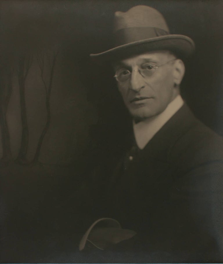 Item #109734 A vintage gelatin silver portrait photograph of John Kauffmann (visible image size 238 × 202 mm) on the original thin card mount. John KAUFFMANN, Richard PORTEOUS.