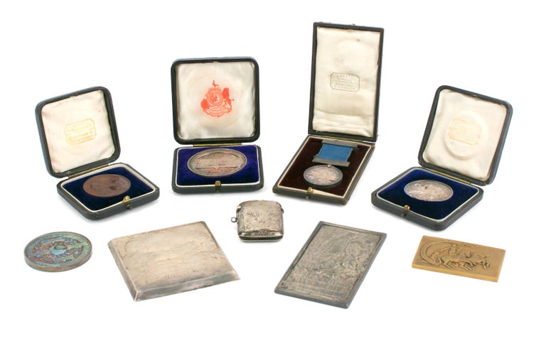 Item #109766 Eight medals awarded to John Kauffmann for British and Australian photographic competitions between 1900 and 1919. John KAUFFMANN.