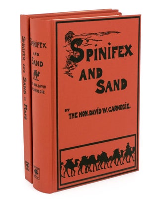 Item #109830 Spinifex and Sand. A Narrative of Five Years' Pioneering and Exploration in Western...