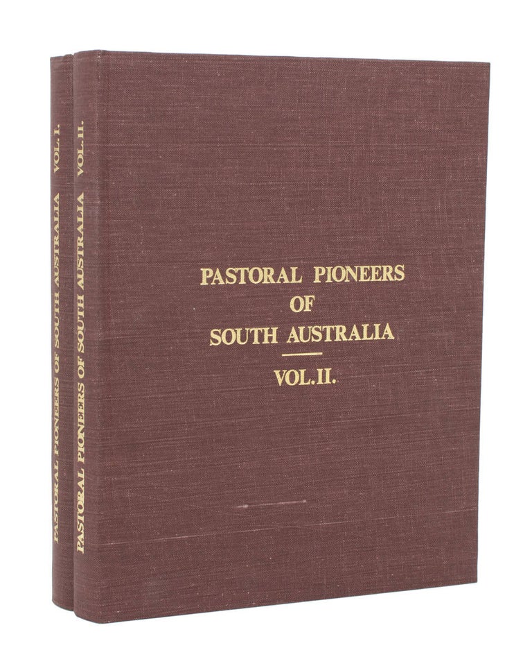 Item #109834 Pastoral Pioneers of South Australia. Reprinted from 'The Stock and Station Journal'. Rodney COCKBURN.