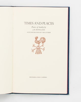 Times and Places. Poems of Locality
