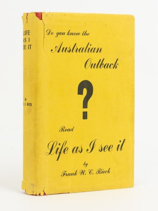Item #110237 Life As I See It. Frank W. C RIECK