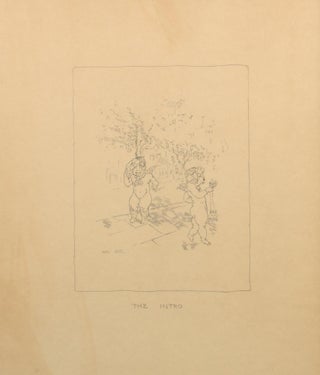 Three original pencil drawings, being 'facsimile illustrations' of his artwork in 'The Songs of a Sentimental Bloke', the 1915 book of verse by C.J. Dennis that became an instant classic