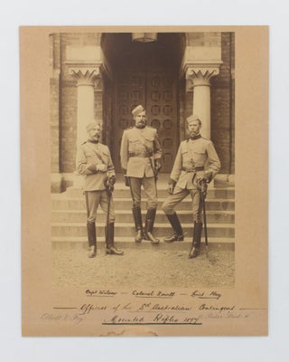 Item #110708 'Officers of the Sth Australian Contingent, Mounted Rifles, 1897'. An impressive...