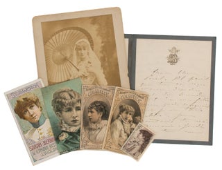 Item #110828 An autograph note signed by Sarah Bernhardt to 'Mon cher Paul', mentioning her...
