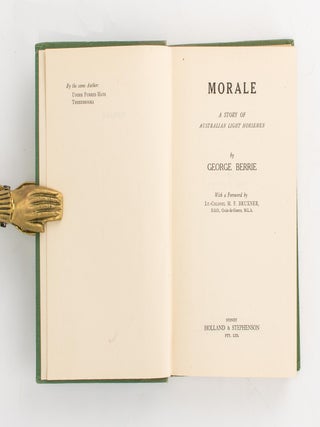 Morale. A Story of Australian Light Horsemen