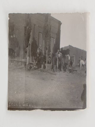 A collection of six different vintage portrait photographs of Lieutenant (later Captain) Samuel Albert White, together with 65 personal snapshots from his Boer War days