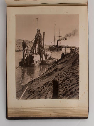 A fine morocco album (365 × 290 mm) containing 90 albumen paper photographs of Ceylon, Egypt and the Suez Canal, Malta and England, put together in the late 1880s by a well-heeled traveller