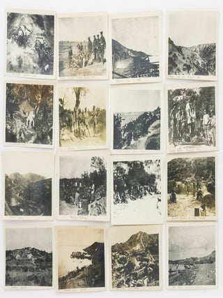 An extraordinary collection of 27 well-captioned photographs (each approximately 90 × 115 mm) taken at Gallipoli, attributed to 1043 Private Thomas English, attached to B Section, 4th Field Ambulance