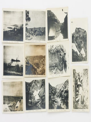 An extraordinary collection of 27 well-captioned photographs (each approximately 90 × 115 mm) taken at Gallipoli, attributed to 1043 Private Thomas English, attached to B Section, 4th Field Ambulance
