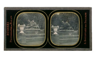 Item #110949 A stereo-daguerreotype (86 × 173 mm) of the Exposition Universelle in Paris in...