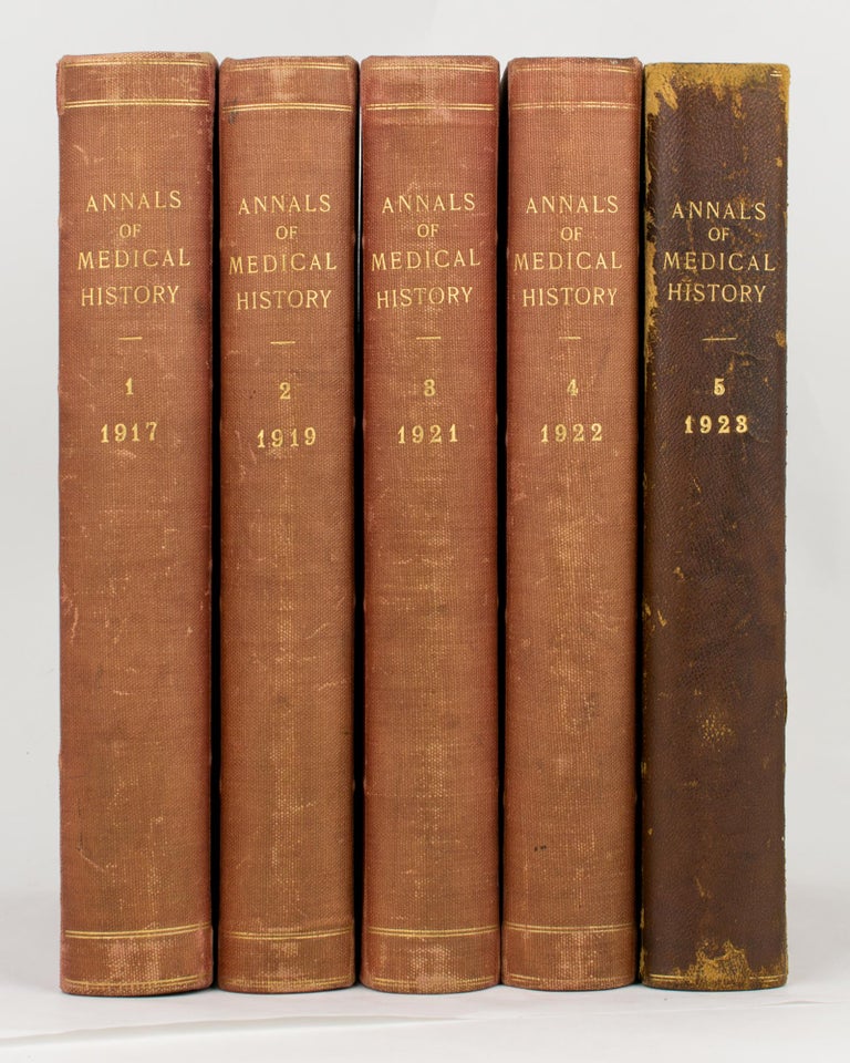 Item #111064 Annals of Medical History. Volume 1, 1917 to Third Series, Volume 4, 1942 (the complete set)