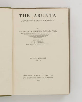 The Arunta. A Study of a Stone Age People