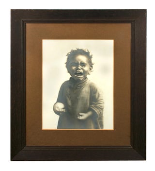 Item #111101 A very unusual large-format vintage photograph of a young Indigenous Australian...