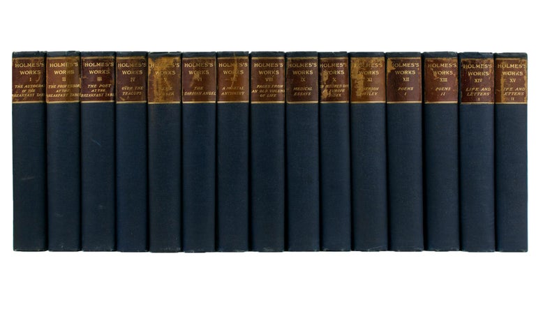 Item #111126 The Works of Oliver Wendell Holmes. [Standard Library Edition, complete in 13 volumes, together with the two companion volumes by J.T. Morse Jr, 'Life and Letters of Oliver Wendell Holmes']. Oliver Wendell HOLMES.