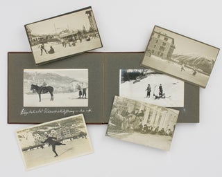 An album of photographs of a skiing holiday at the Cresta Palace Hotel, Celerina (near St Moritz), Switzerland, in the winter of 1912-1913