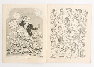 Ow Zat! Souvenir of the 1932-3 Tests by Tom Glover, the Sydney 'Sun' Cartoonist. [Ow Zat! Tom Glover's Cricket Book (cover title)]