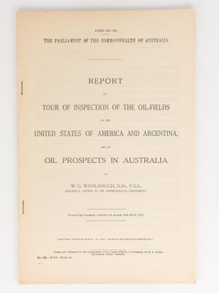 Item #112099 Report on Tour of Inspection of the Oil-Fields of the United States of America and...
