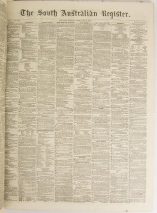 The South Australian Register. [A run from Volume XXIV, Number 4124, Tuesday 3 January 1860 to Volume XXIV, Number 4434, Monday 31 December 1860]