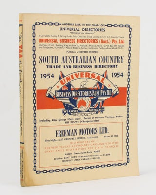 Item #112451 Universal Business Directory for South Australian Country, 1954. Twelfth Edition....