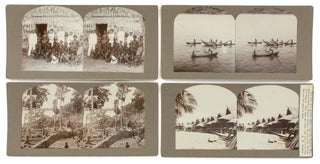 A collection of 43 stereophotographs of 'New Guinea, New Britain, Solomon, and many other islands during 1899'