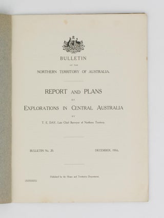 Report and Plans of Explorations in Central Australia