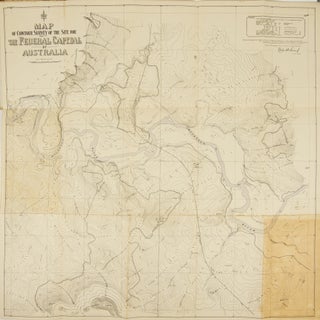 Item #112712 Map of Contour Survey of the Site for the Federal Capital of Australia. Map: Canberra