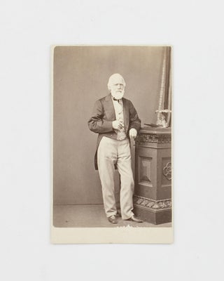 Item #112789 A vintage carte de visite photographic portrait of George Fife Angas (1789-1879),...