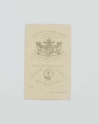 A vintage carte de visite photographic portrait of George Fife Angas (1789-1879), merchant, banker, landowner and philanthropist, and a significant figure in the foundation, settlement and development of South Australia