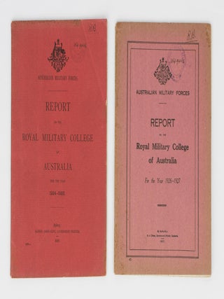 Item #112876 Report on the Royal Military College of Australia for the Year 1924-1925. Duntroon
