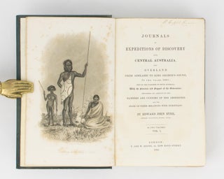 Item #112994 Journals of Expeditions of Discovery into Central Australia, and Overland from...