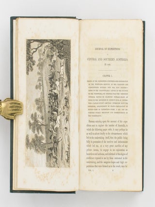 Journals of Expeditions of Discovery into Central Australia, and Overland from Adelaide to King George's Sound in the Years 1840-1; sent by the Colonists of South Australia, with the Sanction and Support of the Government: including an Account of the Manners and Customs of the Aborigines and the State of their Relations with Europeans
