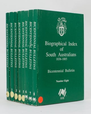 Item #113482 Biographical Index of South Australians, 1836-1885. Bicentennial Bulletin Number 1...