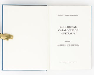 Zoological Catalogue of Australia [the first ten volumes of this important series]