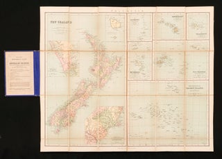 Item #113571 Philips' Series of Travelling Maps. New Zealand, by W. Hughes, F.R.G.S. [cover...