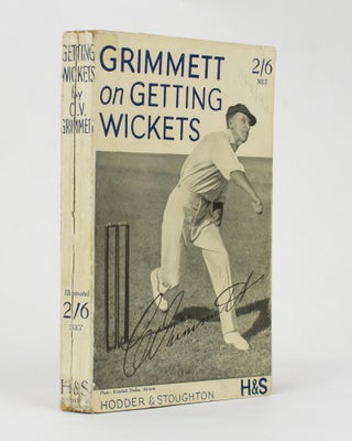 Item #113630 Getting Wickets. Cricket, C. V. GRIMMETT