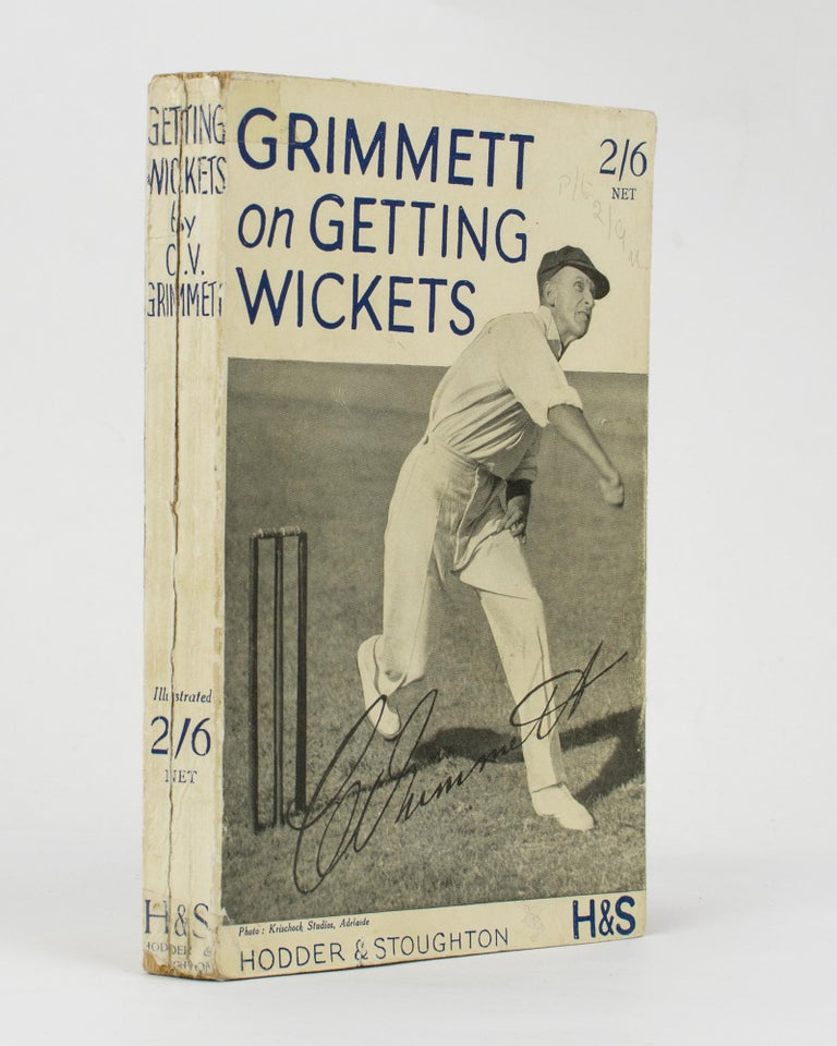Item #113630 Getting Wickets. Cricket, C. V. GRIMMETT.