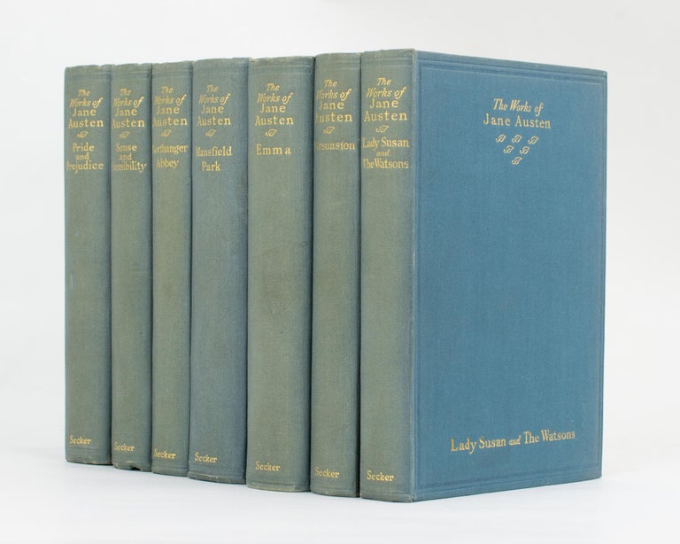 Item #113647 The Adelphi Edition of the Works of Jane Austen [in seven volumes]. Jane AUSTEN.