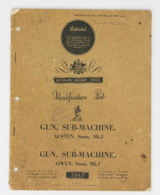 Item #113958 Australian Military Forces Identification List. Gun, Sub-Machine, Austen, 9mm. Mk....