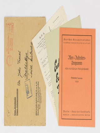 Item #113962 Asien-Australien-Programm des Deutschen Kurzwellensenders. Asia-Australia Programme...