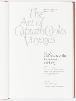 The Art of Captain Cook's Voyages. Volume 1: The Voyage of the 'Endeavour', 1768-1771. Volume 2: The Voyage of the 'Resolution' and 'Adventure', 1772-1775. Volume 3: The Voyage of the 'Resolution' and 'Discovery', 1776-1780 (in two volumes)