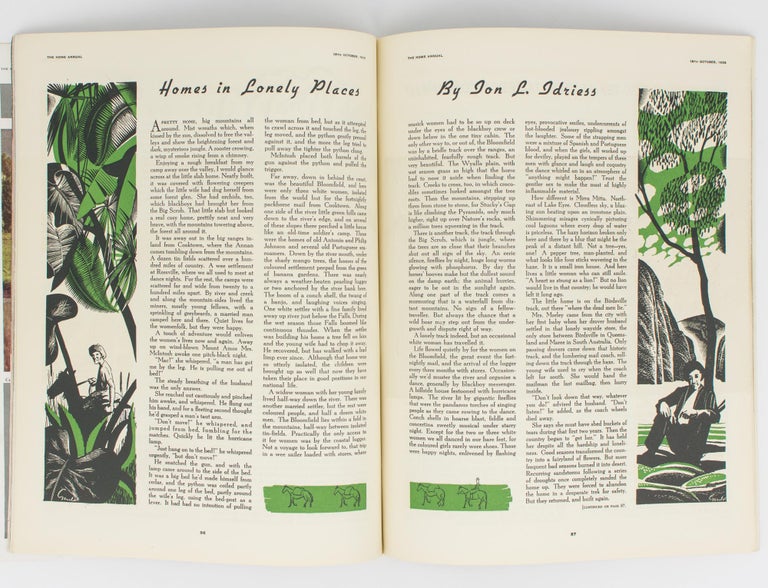 Item #113986 'Homes in Lonely Places'. [An article contained in] The Home Annual for 1939. Ion IDRIESS.
