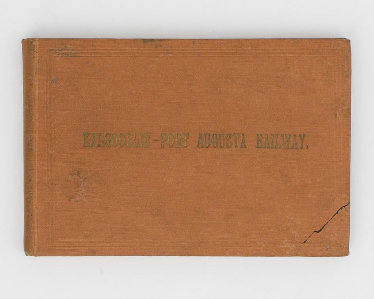 Item #113996 Kalgoorlie - Port Augusta Line [cover title]. Railways.